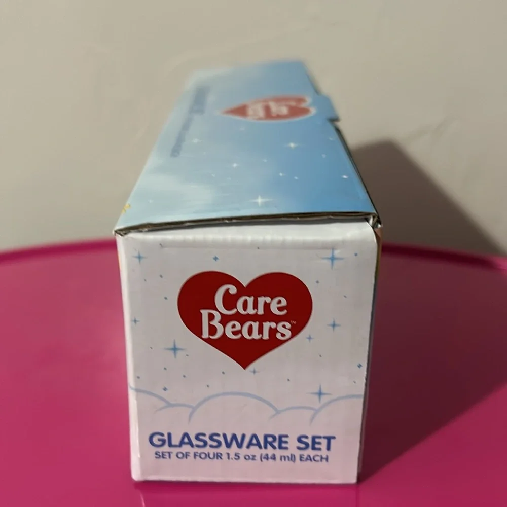 Care Bears Shot-glasses Set of 4 Mini Glasses